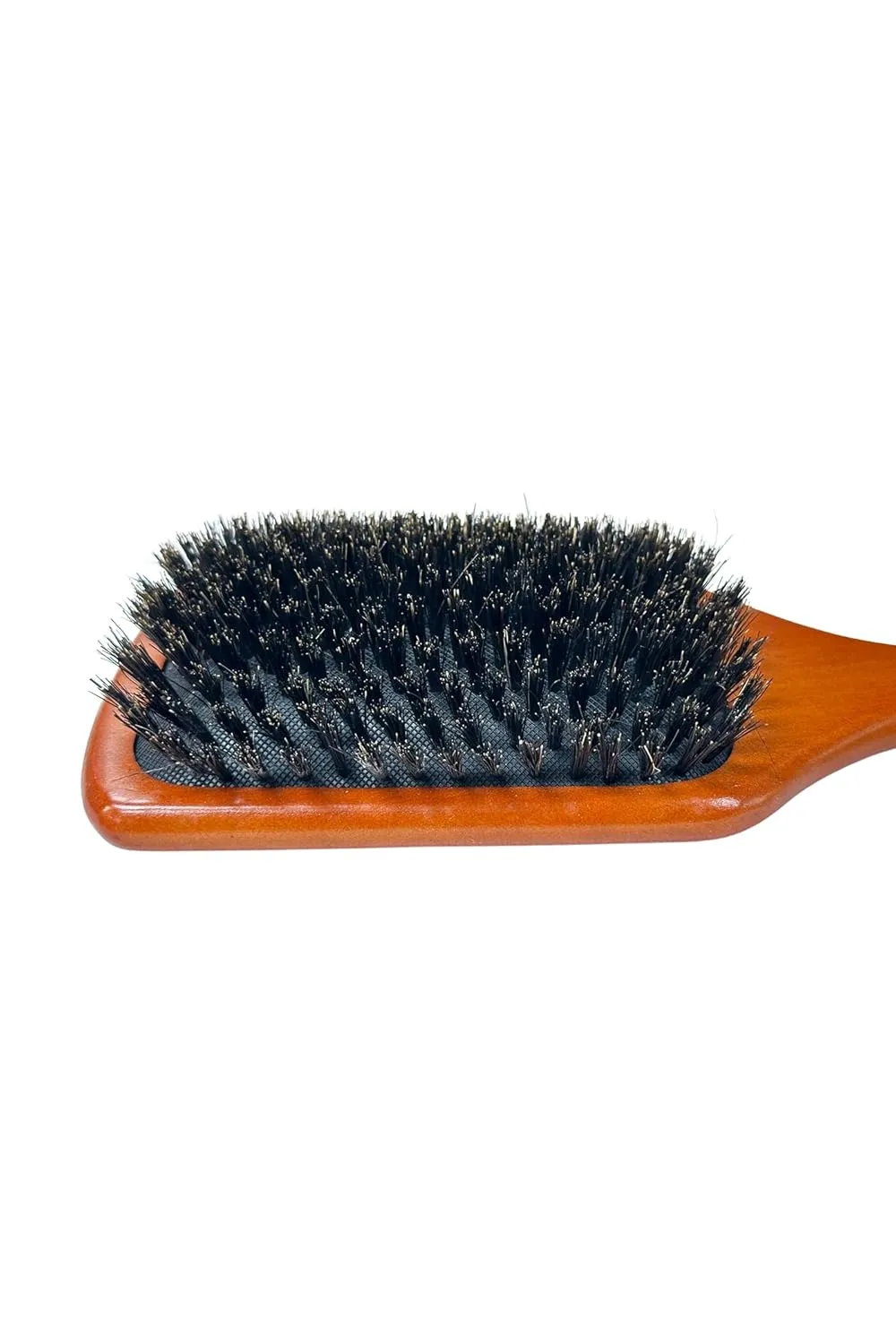 Elegant Anti-Static Paddle Boar Hair Wooden Hairbrush (Large 10" #479)