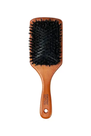 Elegant Anti-Static Paddle Boar Hair Wooden Hairbrush (Large 10" #479)