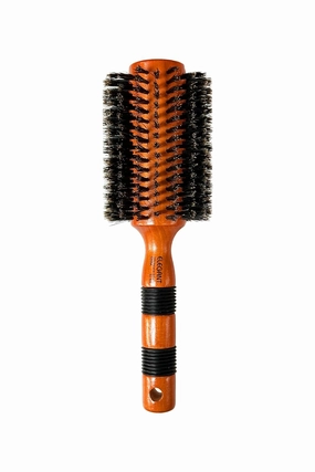 Elegant Round Boar Wooden Hairbrush (Large 3" #460)