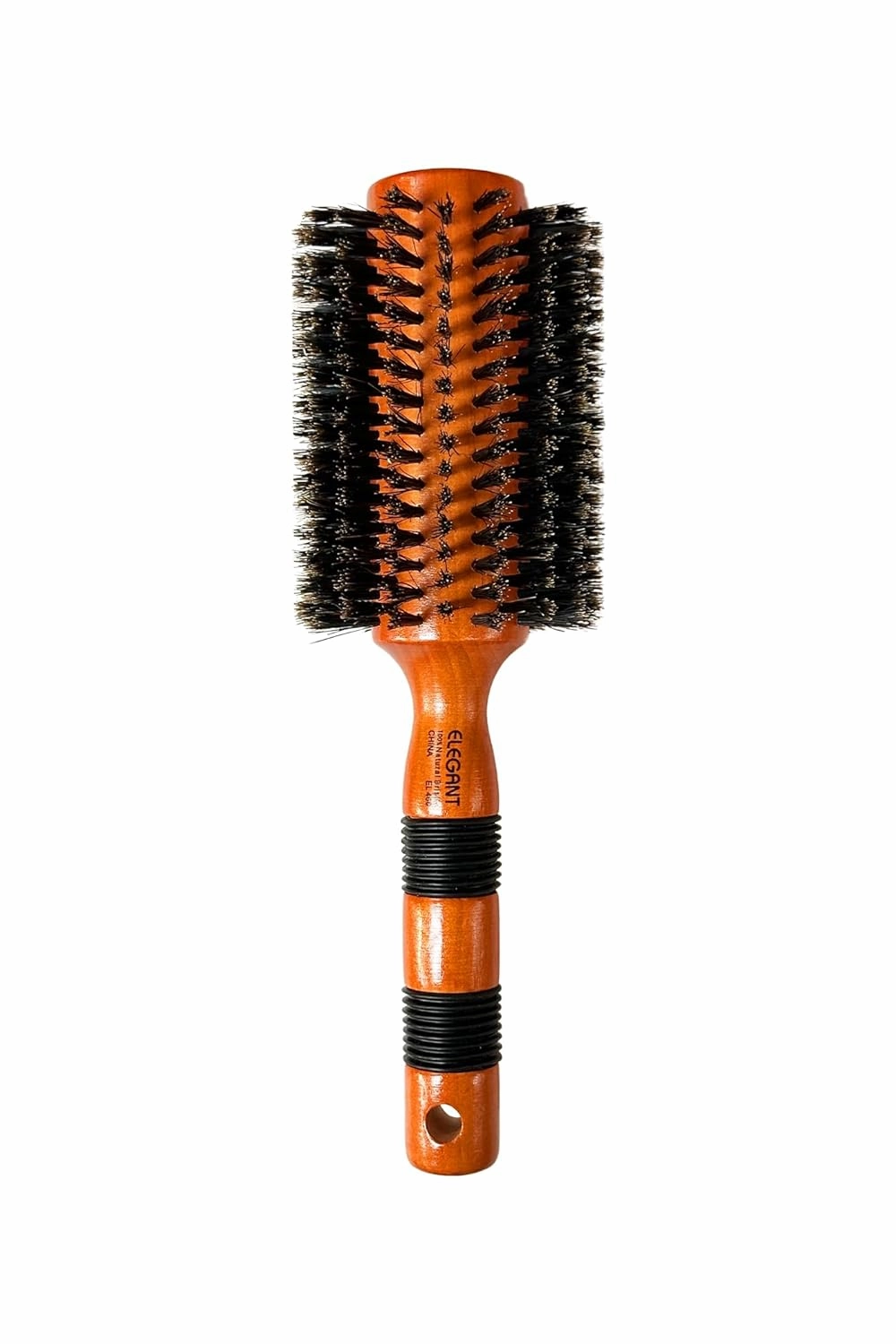 Elegant Round Boar Wooden Hairbrush (Large 3" #460)