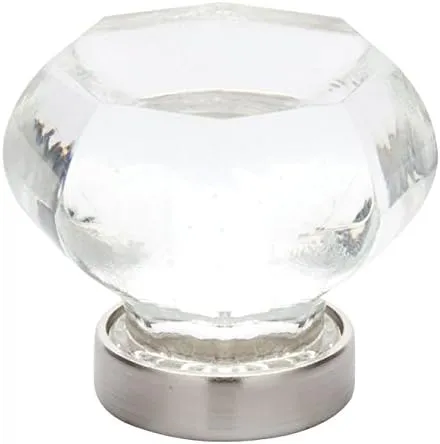 Emtek 86011US15 Old Town Clear 1.25-Inch Cab Knob