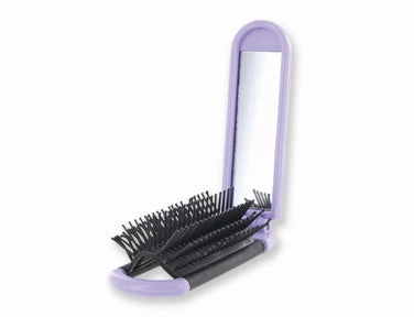En Route Foldable Travel Mirror Hairbrush