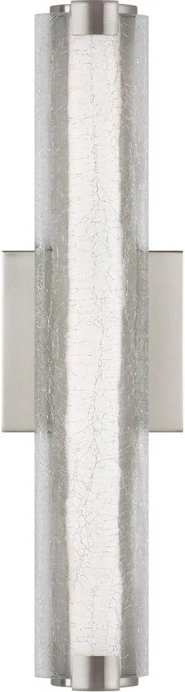 Feiss Lighting-Cutler-15W 1 LED Wall Sconce in Contemporary Style-18 Inch Wide by 5 Inch High-Satin Nickel Finish