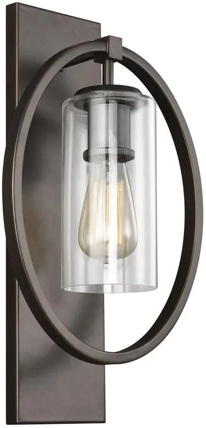 Feiss Lighting-Marlena-One Light Wall Sconce in Transitional Style-10.5 Inch Wide by 18 Inch High-Antique Bronze Finish