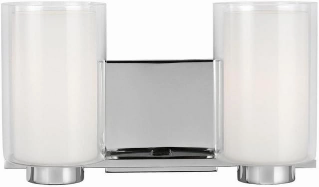Feiss Lighting-Bergin-2 Light Transitional Bath Vanity Approved for Damp Locations in Transitional Style-13.5 Inch Wide