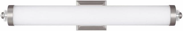 Feiss WB1831SN-LED One Vanity Lighting Fixture, 32" Width, Satin Nickel