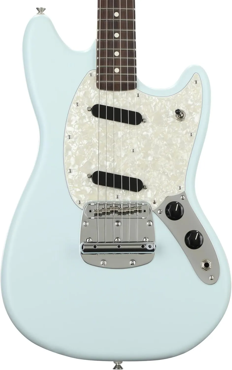Fender American Performer Mustang - Satin Sonic Blue with Rosewood Fingerboard