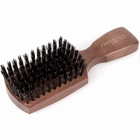 Fendrihan Bubinga Wood Hairbrush with Firm Boar Bristles 6.5 Inches (Made in France)