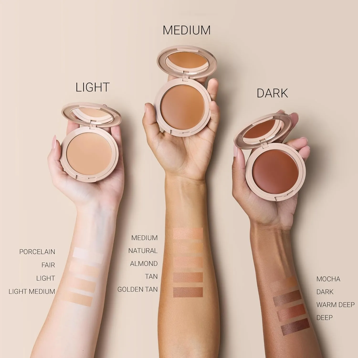 Foundation by No Makeup Makeup | Conceal & Correct with Long-Lasting, Buildable Formula & Lightweight Soft Finish | Cruelty-Free, Vegan, Fragrance-Free | Medium