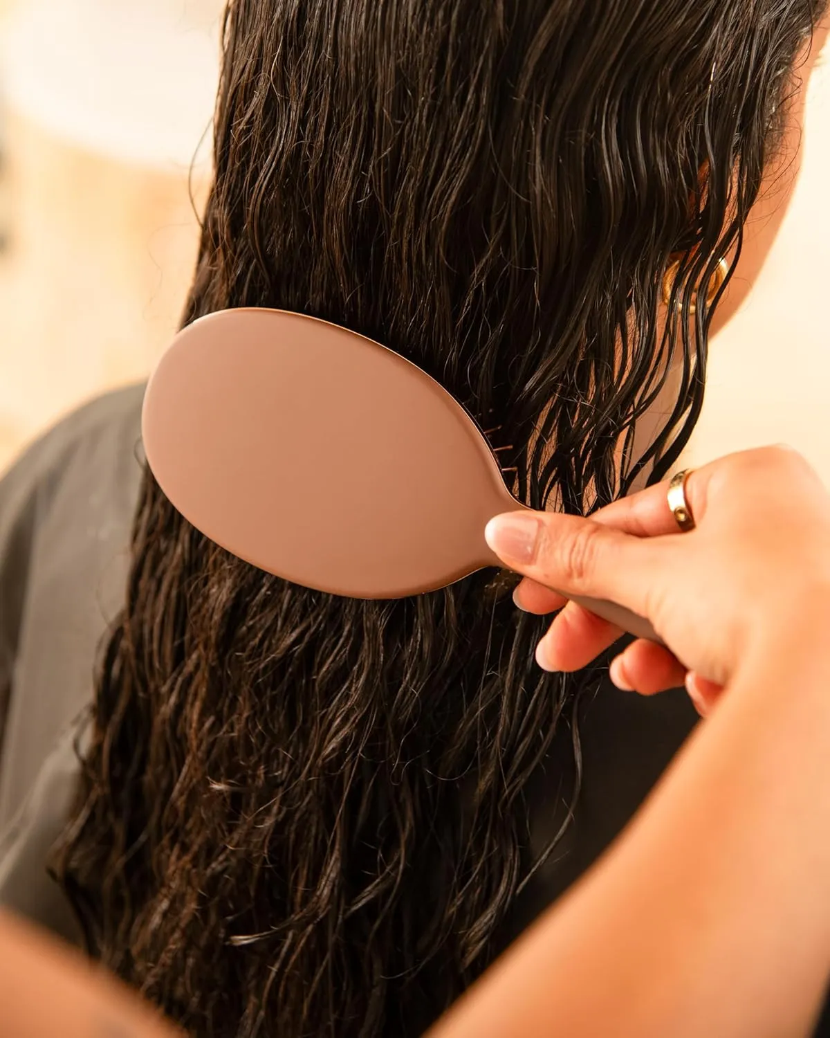 FRAMAR Chocolate Hair Brush Detangler – Wet Hair Brushes For Women, Womens Hair Brush, Hair Accessories, Hairbrush For Women, Cepillos Para Cabello, Reduces Breakage – Detangle Brush