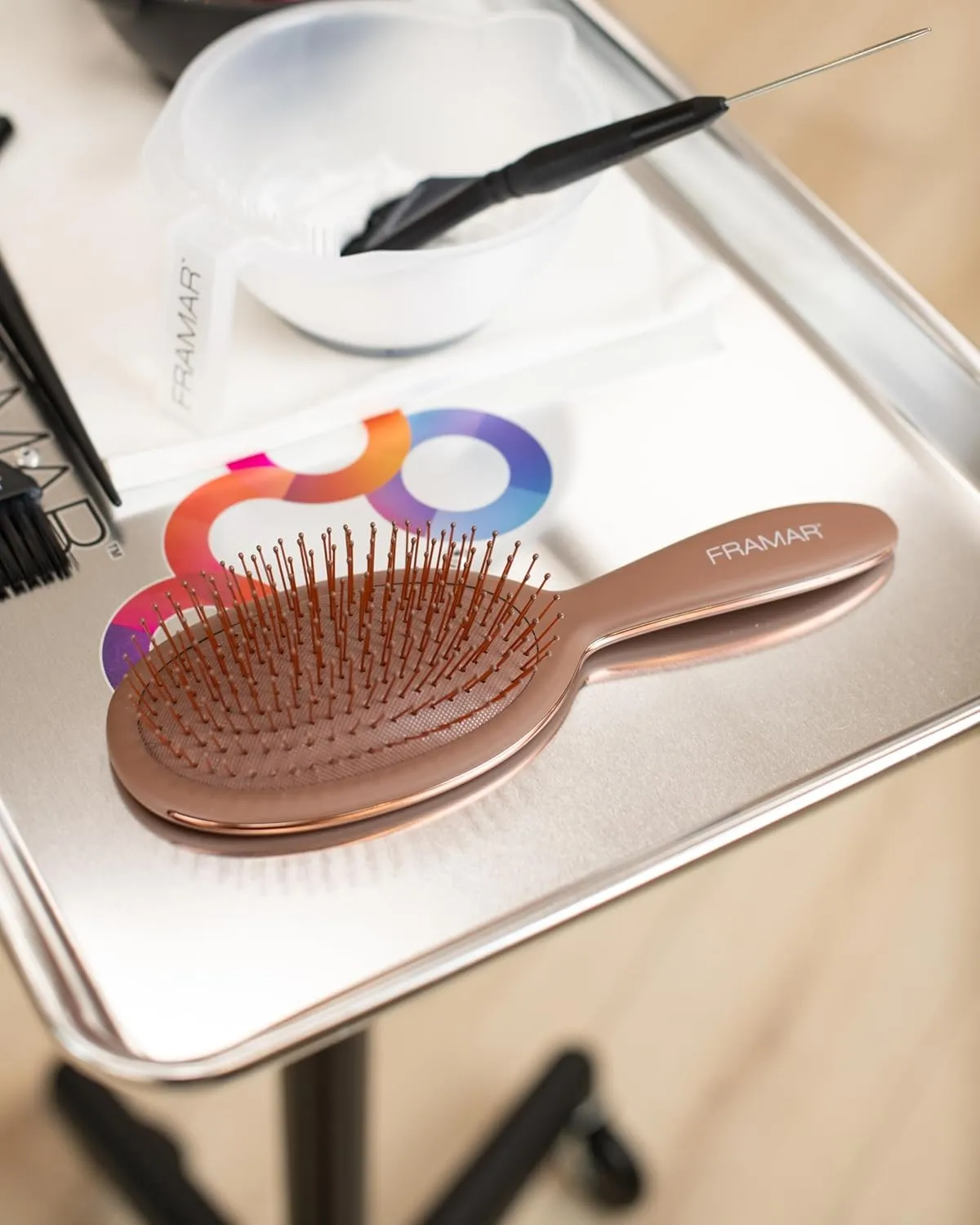 FRAMAR Chocolate Hair Brush Detangler – Wet Hair Brushes For Women, Womens Hair Brush, Hair Accessories, Hairbrush For Women, Cepillos Para Cabello, Reduces Breakage – Detangle Brush
