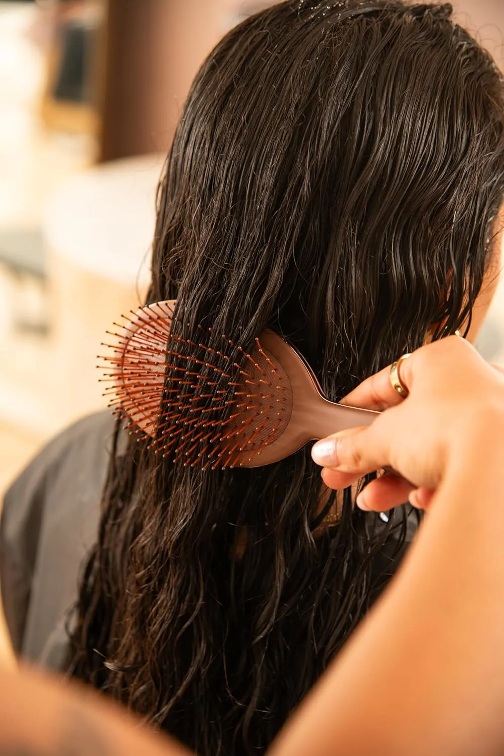 FRAMAR Chocolate Hair Brush Detangler – Wet Hair Brushes For Women, Womens Hair Brush, Hair Accessories, Hairbrush For Women, Cepillos Para Cabello, Reduces Breakage – Detangle Brush