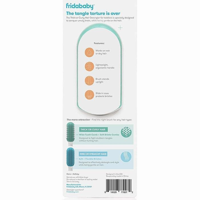 FridaBaby Thick or Curly Hair Detangler - Hair Brush