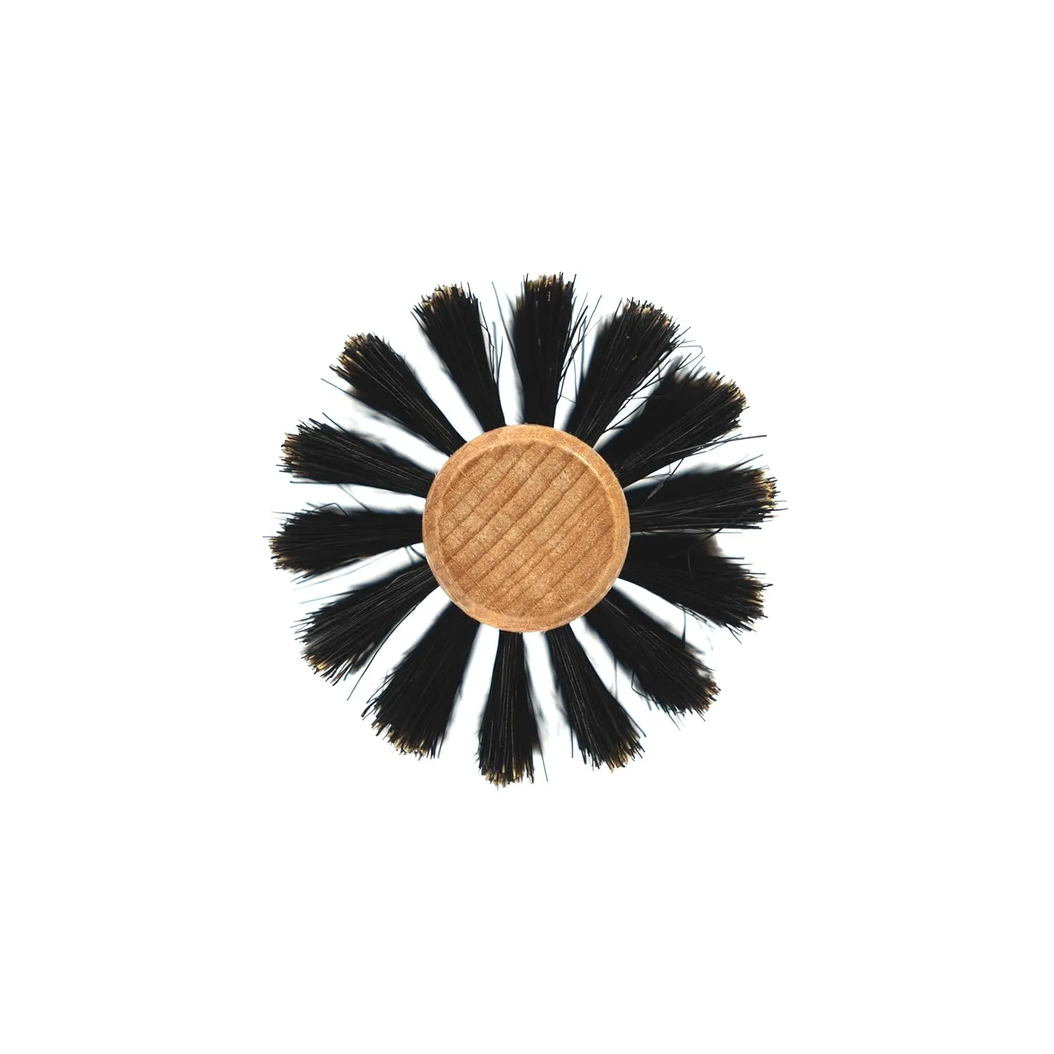 Fuller Brush Natural Beechwood Hairbrush - Ergonomic Contoured Handle - Genuine Boar Bristles - Spiral Tufting Pattern for Curls & Bobs - Style & Wave with Natural Shine (All Round)