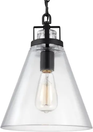 Generation Lighting-Sean Lavin-Pendant 1 Light in Modern Style-10 Inch Wide by 13.25 Inch Tall-Oil Rubbed Bronze Finish