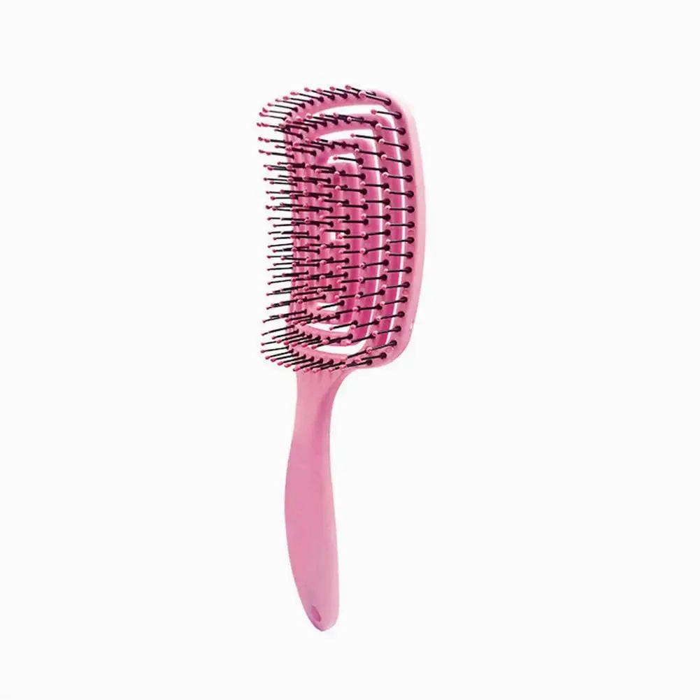 Girls Hair Scalp Massage Comb Hairbrush Bristle Nylon Women Wet Curly Detangle Hair Brush for Salon Hairdressing Styling Tools