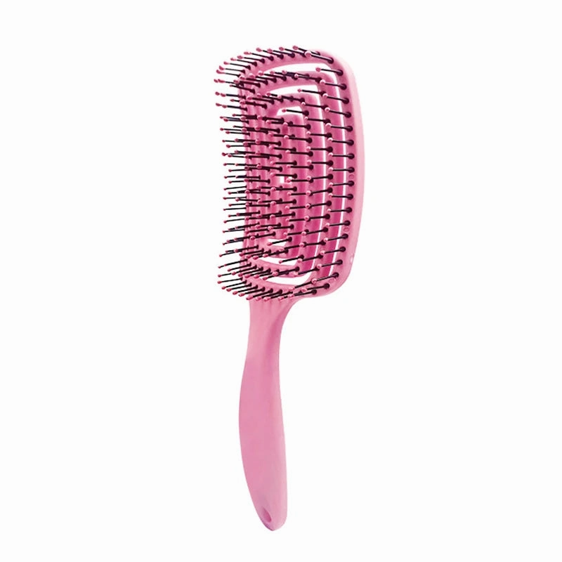 Girls Hair Scalp Massage Comb Hairbrush Bristle Nylon Women Wet Curly Detangle Hair Brush for Salon Hairdressing Styling Tools