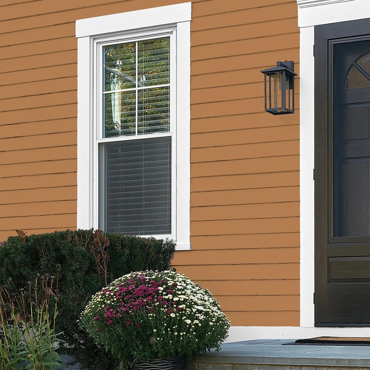 Glidden Exterior Paint   Primer: Brown/Cowboy Hat, One Coat, Flat, 1-Gallon