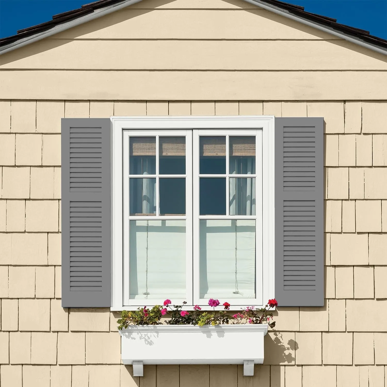 Glidden Exterior Paint   Primer: Gray/Dover Gray, One Coat, Satin, 1-Gallon