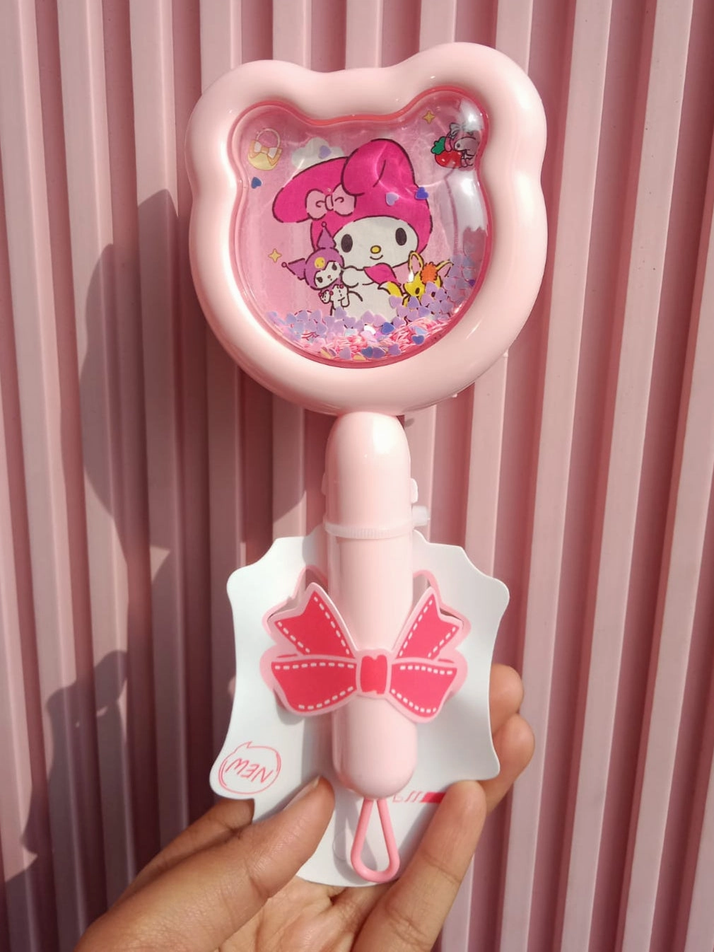 Glitter Sanrio Travel Hairbrush