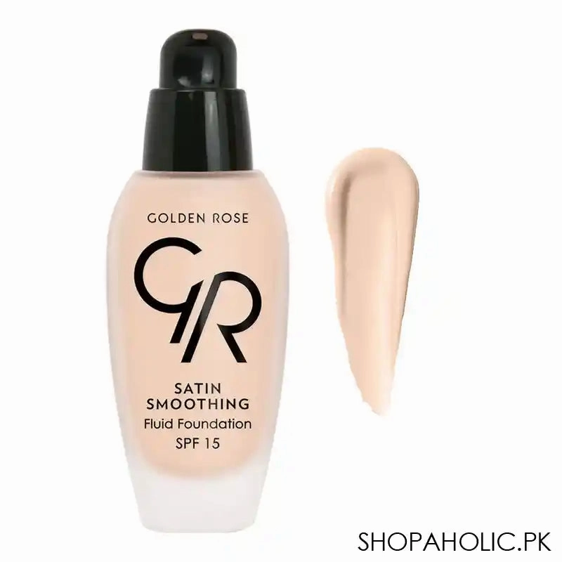 Golden Rose Satin Smoothing Fluid Foundation, 22, Paraben Free, SPF 15