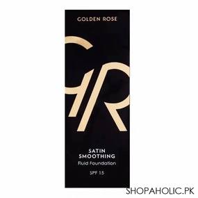 Golden Rose Satin Smoothing Fluid Foundation, 22, Paraben Free, SPF 15