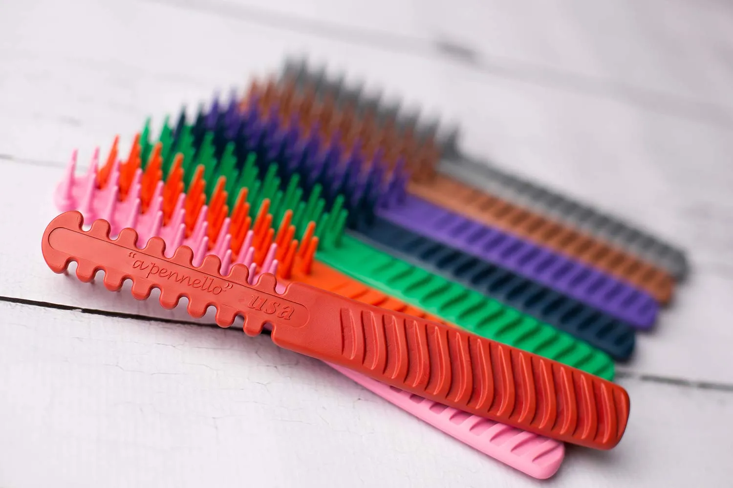 Hair Brush Comb Hybrid For Women Men Girls Boys Thick Curly Fine Short Long Hair Beards Toddler Kids Dog Grooming Tool Blow Drying Wet Dry 3/4 Inch Professional Use Detangler (Lavender)