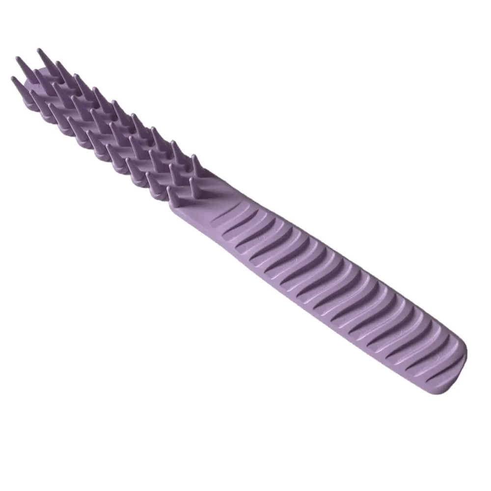 Hair Brush Comb Hybrid For Women Men Girls Boys Thick Curly Fine Short Long Hair Beards Toddler Kids Dog Grooming Tool Blow Drying Wet Dry 3/4 Inch Professional Use Detangler (Lavender)