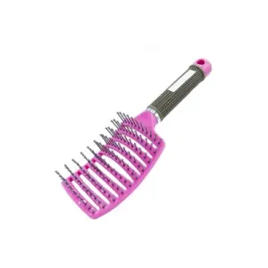 Hair Scalp Massage Brush Anti Static Curved Vented Styling Detangling Brushes Hair Scalp Massage Comb Hairbrush Bristle Nylon Women Wet Curly Detangle Hair Brush For Salon Hairdressing Styling Tools