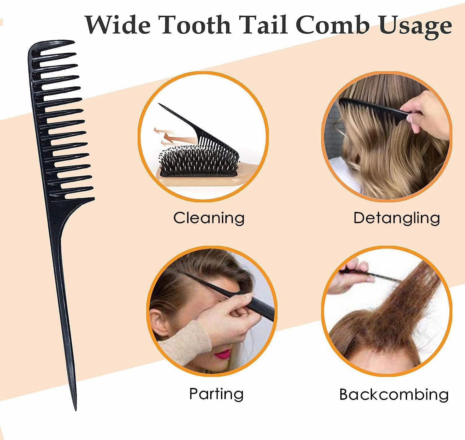 Hair Brush,  Boar Bristle Paddle Hairbrush for Long Short Thick Thin Curly Straight Wavy Dry Hair for Men Women Kids, No More Tangle, Giftbox & Tail Comb Included