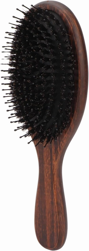 Hair Brush Balancing Hair Lipids Elastic Oval Shape Sandalwood Paddle Hairbrush Detangling Brush for Styling