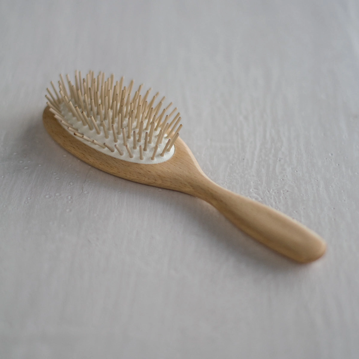 Hairbrush, maplewood pins, beechwood handle