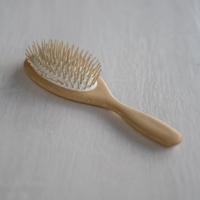Hairbrush, maplewood pins, beechwood handle