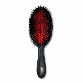Hairbrush with natural bristles medium bag size