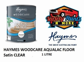 Haymes WOODCARE Aqualac FLOOR Clear Varnish Satin 1 Litre