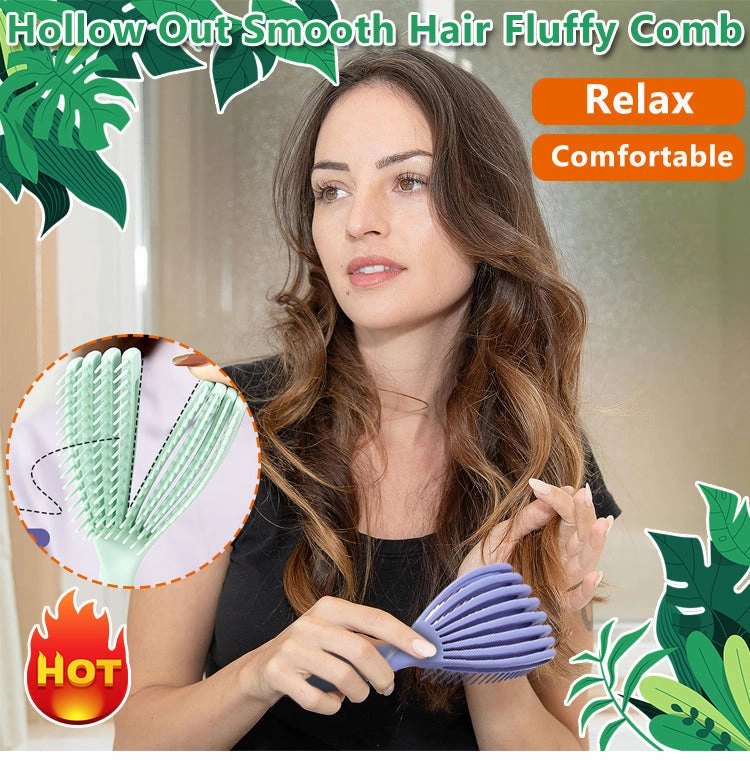 Hollow Out Smooth Hair Fluffy Comb