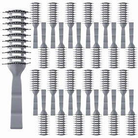 Honeydak 24 Pieces Vent Hairbrush for Women Men Dry Hairbrush for Blow Drying Curved with Ball Tipped Bristles for Wet Short Curly Straight Hair(Grey)