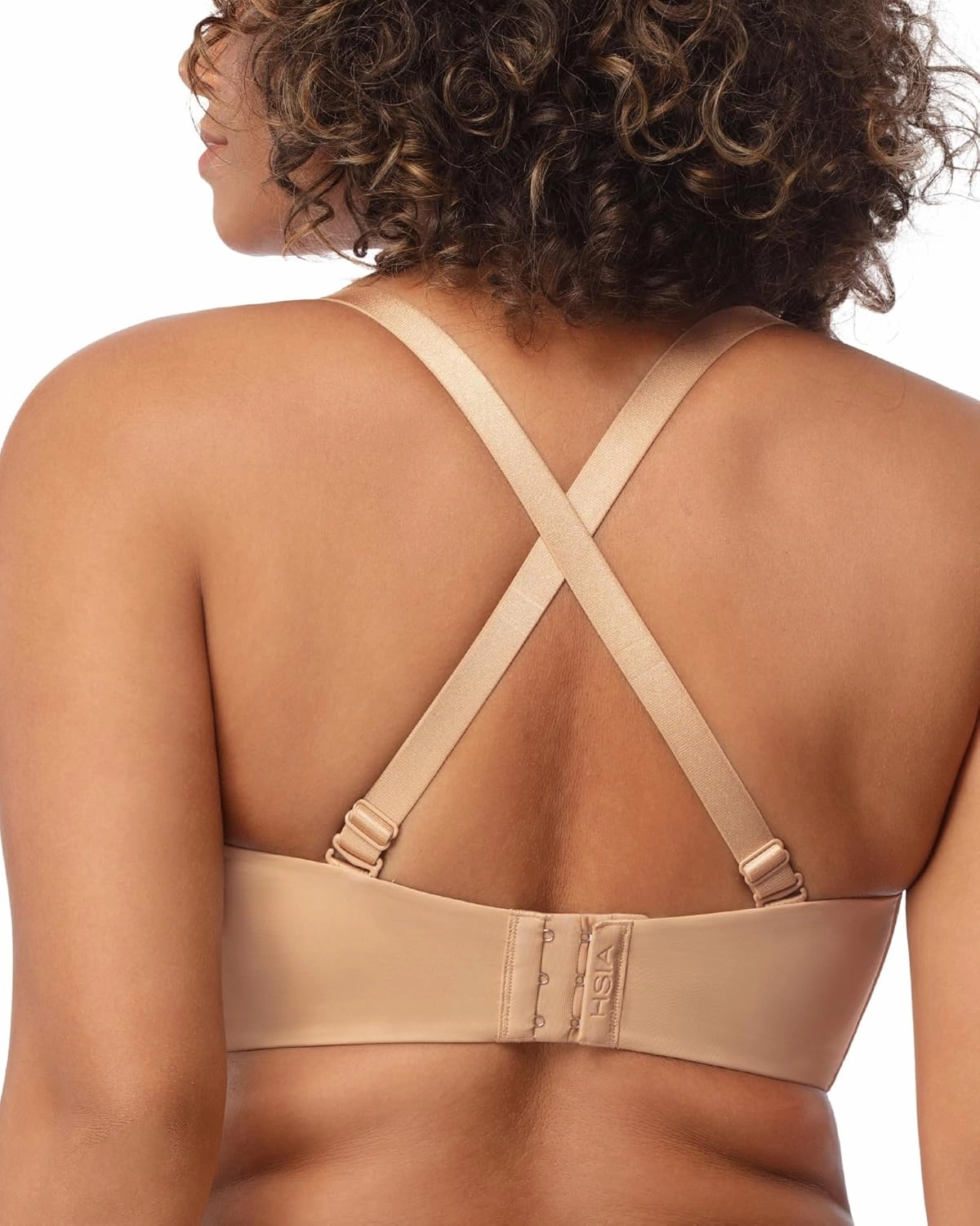 HSIA Strapless Bra for Big Bust Women, Plus Size Full Coverage Bandeau Fiery Bra Anti-Slip Underwire Support for Large Breast