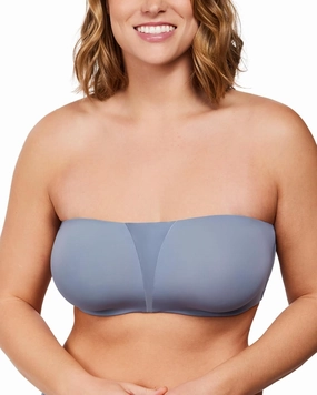 HSIA Strapless Bra for Big Bust Women, Plus Size Full Coverage Bandeau Fiery Bra Anti-Slip Underwire Support for Large Breast