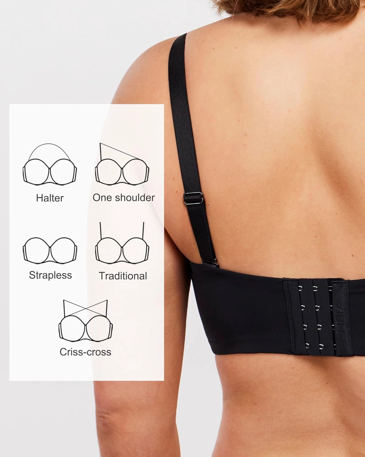 HSIA Strapless Bra for Big Bust Women, Plus Size Full Coverage Bandeau Fiery Bra Anti-Slip Underwire Support for Large Breast