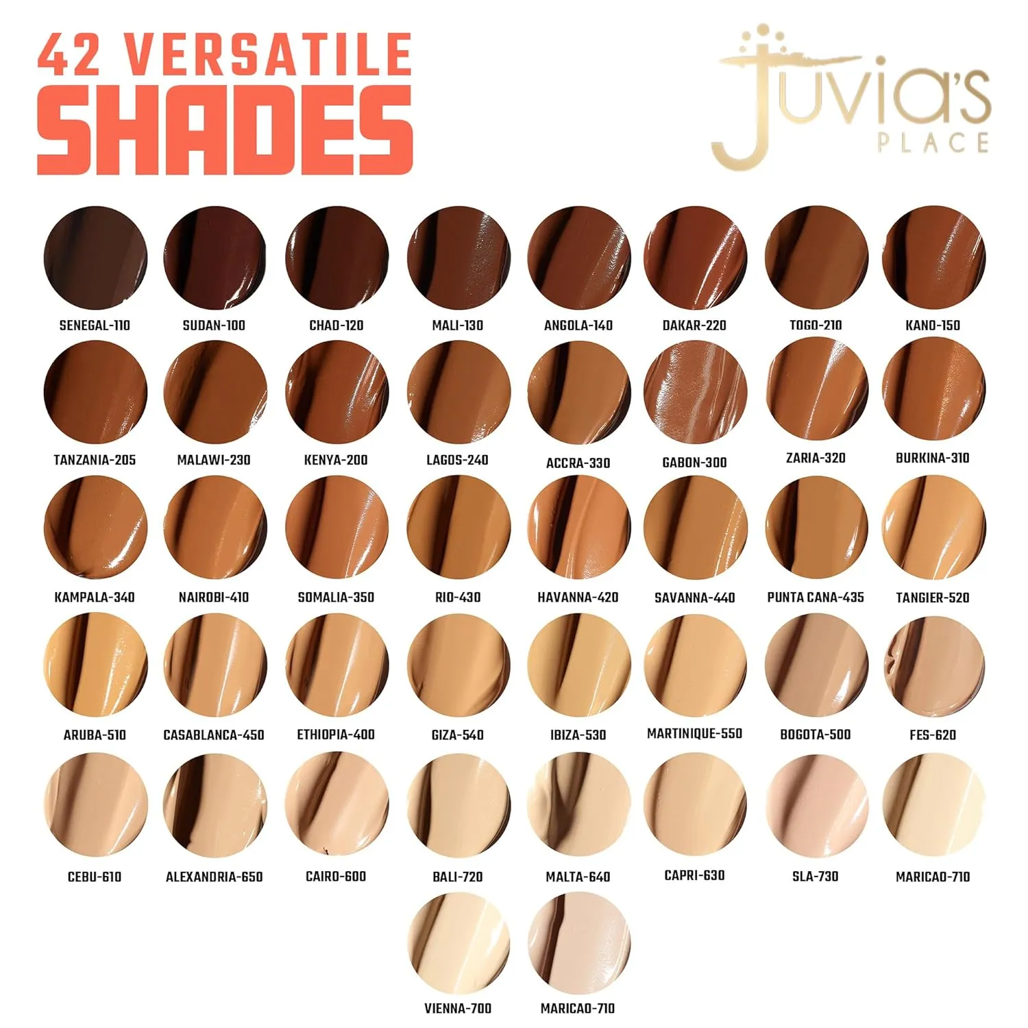 Juvia's Place I Am Magic Velvety Matte Liquid Foundation 450 - Casablanca - Tan w/Golden, Warm Undertone, Makeup Foundation Full Coverage, Lightweight, Long Wear, Velvety Matte Finish