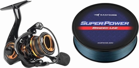 KastKing Zephyr 1000 SFS Spinning Reel & KastKing Superpower Braided Fishing Line
