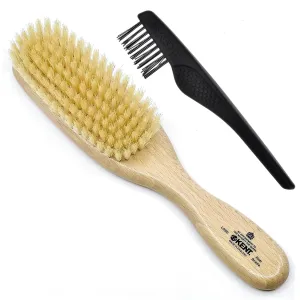 Kent LS9D Satinwood Hair Brush – Boar Bristle Brush for Thin Hair. Luxury Styling, Straightening, and Smoothing. Ideal for Women.