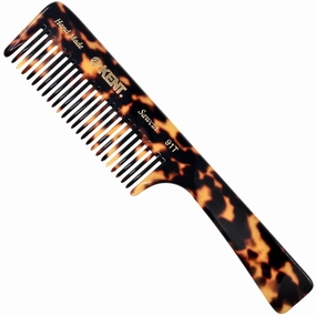 Kent 91TY Detangler Comb for Women - Wide Tooth Hair Comb for Curly and Wavy Hair, Wet Hair Comb, Large Handle Shower Comb for Effective Detangling