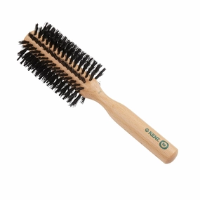 Kent V03 Vegan Boar Bristle Hair Brush, Eco Friendly Round Brush for Blow Outs and Creating Curls, Adding Volume and Root Lift (60mm)