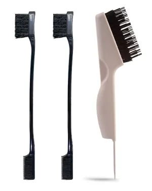 Kitsch Double Sided Hair Brush Cleaner & Dual Edge Brush & Teasing Comb Set with Discount
