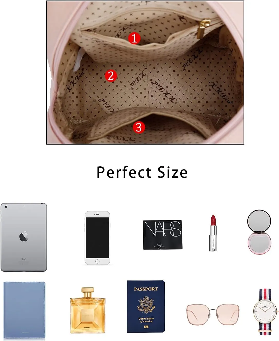 KKXIU Teen Girls Fashion 9"*11"Small Backpack Purse for Women and Ladies Quilted Synthetic Leather Mini Bookbag (a-pink)