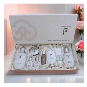 Korea Luxury Skincare_THE WHOO Moisture & Anti-Aging Special 8pcs Set (Balancer, Emulsion, Cream, Cleanser, Peeling Gel, Moisture Anti-Aging Essence   Mini Balancer, Mini Emulsion)
