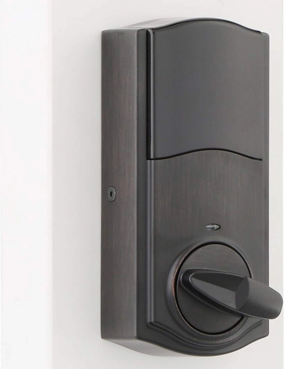 Kwikset 99160-021 SmartCode 916 Traditional Smart Lock Touchscreen Electronic Deadbolt Front Door Lock with SmartKey Security and Z-Wave Plus in Venetian Bronze