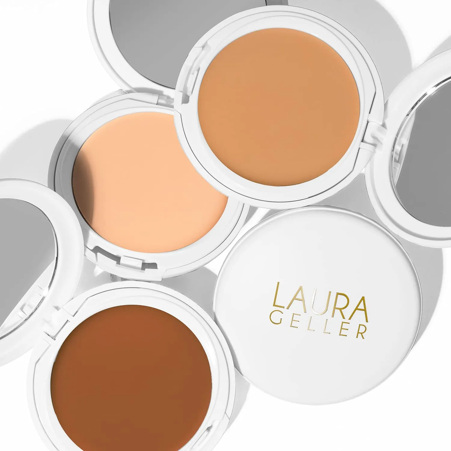 LAURA GELLER NEW YORK Timeless Skin Cream Compact Foundation, Medium to Full Coverage, Olive 330